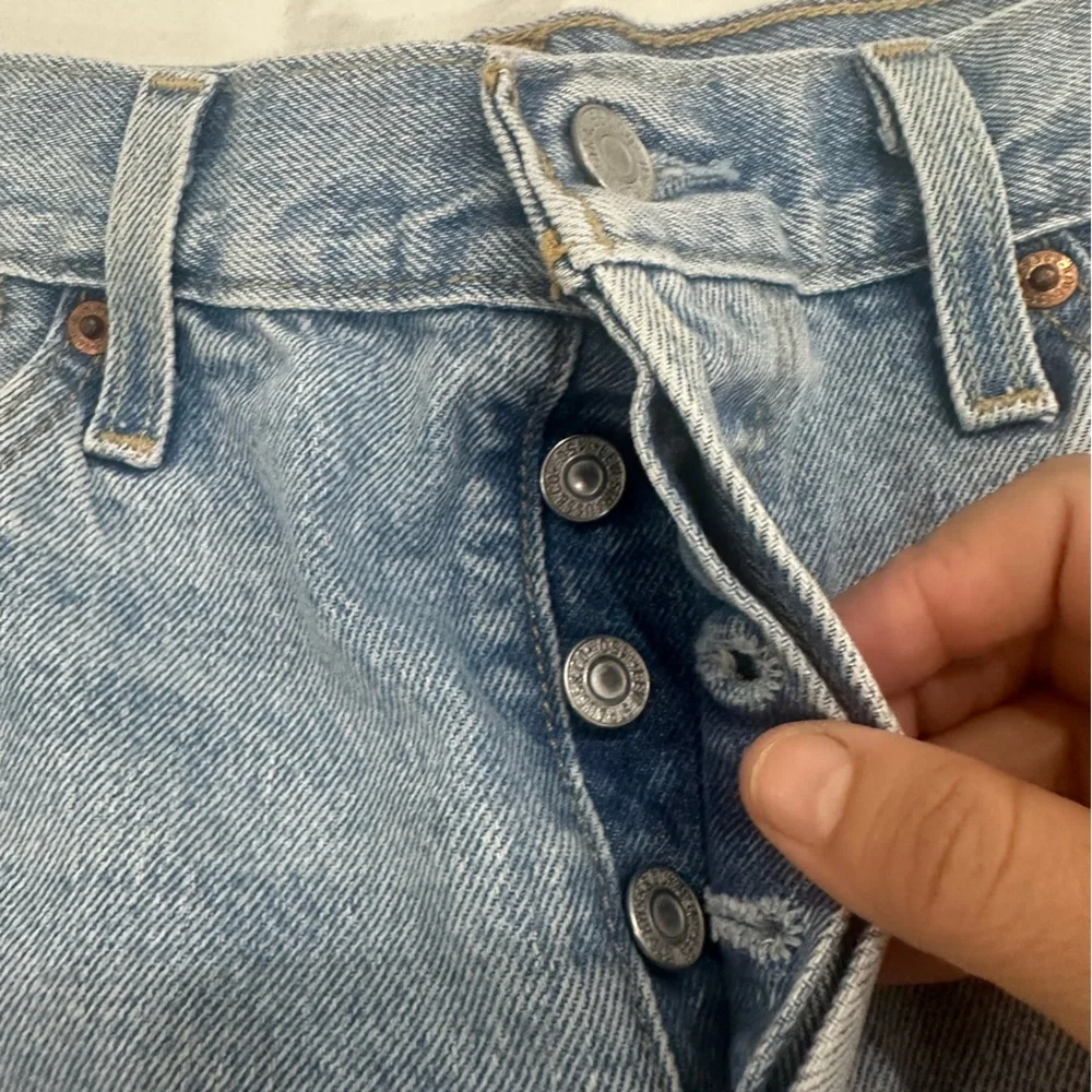 Levi's Premium 150 Anniversary Shorts Women Sz 29 501 Original Fit Patched Big E